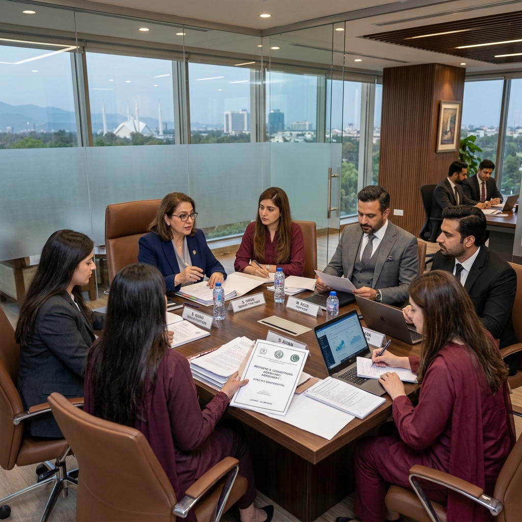 Pakistani Corporate Law Firm Meeting